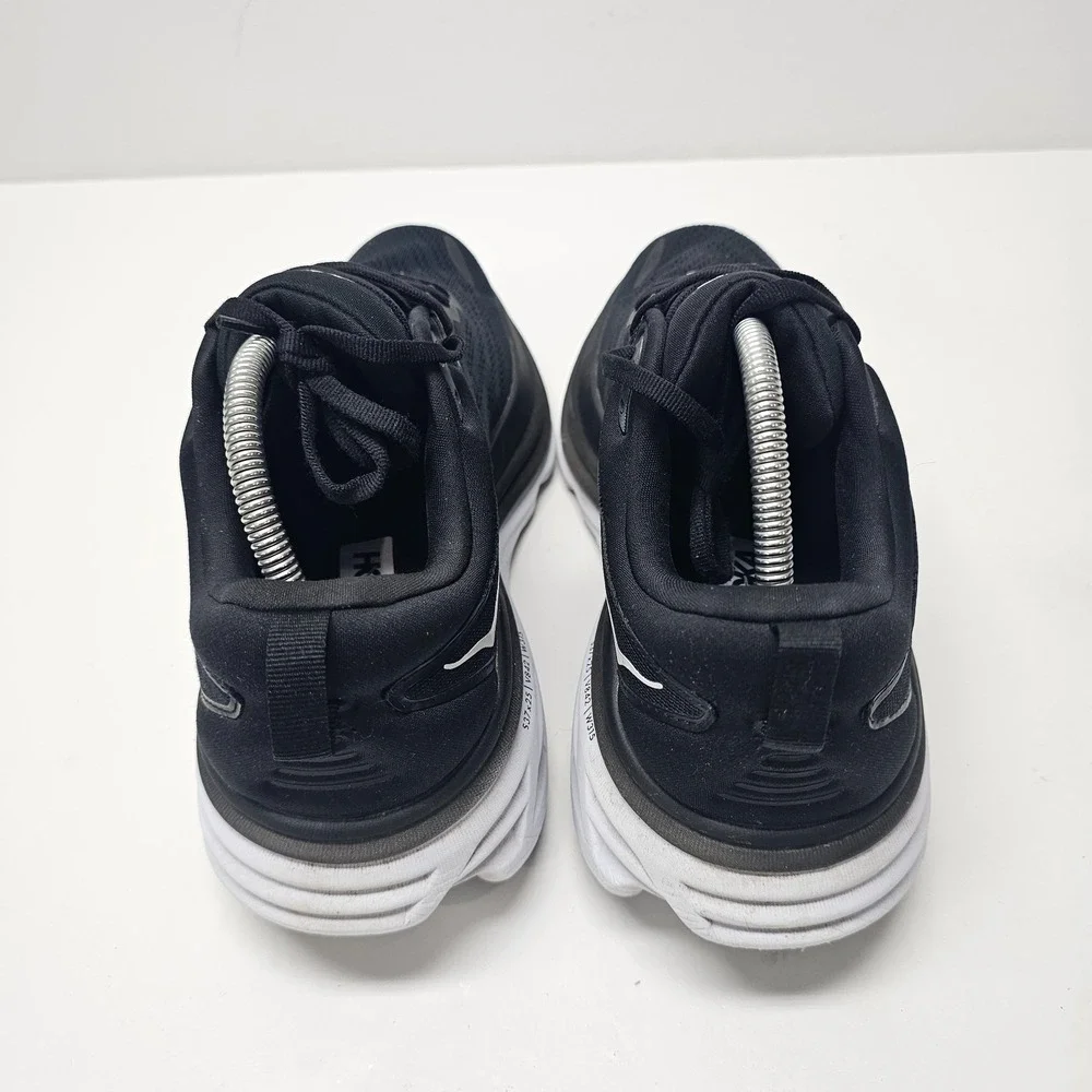 Hoka One One HOKA Bondi 9 2E Wide Black White- size 9 Running Sneaker Shoe